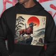ヴィンテージ ダックスフンド サムライ ウナー 犬 日本の浮世絵 アート パーカー 面白い贈り物