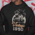 ヴィンテージ1950 パームツリー 75歳の誕生日 パーカー 面白い贈り物