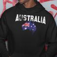 ヴィンテージオーストラリア地図、オーストラリア国旗お土産tシャツ。 パーカー 面白い贈り物