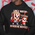 不気味なハロウィン映画愛好家 ホラー映画を見よう パーカー 面白い贈り物