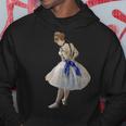 大人用 バレエダンサー 練習キット ドガ バレリーナ グラフィック パーカー 面白い贈り物