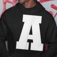 大文字 A アルファベットモノグラム イニシャル パーカー 面白い贈り物