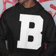 大文字b アルファベットモノグラム イニシャル パーカー 面白い贈り物