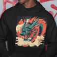 大胆でクールな外観の素晴らしい日本のドラゴン。 パーカー 面白い贈り物