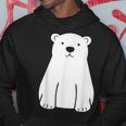 小さなシロクマ かわいいミニマリスト シンプルなシロクマ パーカー 面白い贈り物