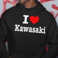 川崎市 I Heart Kawasaki I Love Kawasaki パーカー 面白い贈り物