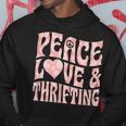 平和の愛と倹約心と平和のシンボル。 パーカー 面白い贈り物
