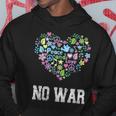 戦争なし、平和、反戦、戦争なし パーカー 面白い贈り物