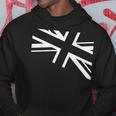 旗愛好家のためのユニオンジャックのホワイトデザイン。 パーカー 面白い贈り物