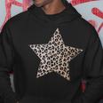 星型 かわいいチーターヒョウ柄グラフィック。 パーカー 面白い贈り物