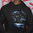 星座イルカ、天体宇宙銀河イルカ パーカー 面白い贈り物