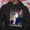 武士 歌舞伎 ヴィンテージ 日本の浮世絵 木版画 パーカー 面白い贈り物
