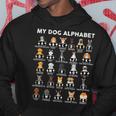犬の種類 アルファベットa-Z Abc 犬の識別 パーカー 面白い贈り物