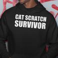 猫のひっかき傷から生き残った私は猫のひっかき傷から生き残りました パーカー 面白い贈り物