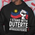 私はドゥテルテを支持します。私は何の理由もなくフィリピン人ではありません-無料prrd パーカー 面白い贈り物
