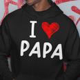 私はパパ 最高 お父さん 父 息子 娘 衣装 ハートが大好きです I Love Papa パーカー 面白い贈り物