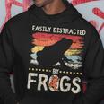 簡単に気を散らせるカエルのヴィンテージなカエル愛好家。 パーカー 面白い贈り物