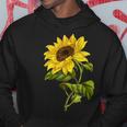 素敵なかわいいヒマワリの植物の花のアートワーク パーカー 面白い贈り物
