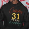 結婚31周年を祝う 結婚31周年 パーカー 面白い贈り物