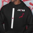 縦型日本国旗、文字「Japan」&シルエットマップ パーカー 面白い贈り物