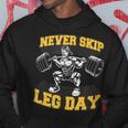 脚の日をスキップすることはありません 面白いワークアウト ジム メンズ ボディビル パーカー 面白い贈り物