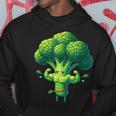 腹筋付き筋肉ブロッコリー パーカー 面白い贈り物