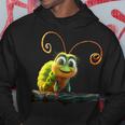 芋虫 面白い芋虫甘い緑の芋虫 パーカー 面白い贈り物