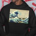 葛飾 北斎 神奈川沖浪裏 有名なヴィンテージアート スタイリッシュ パーカー 面白い贈り物