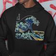 葛飾 北斎 神奈川沖浪裏 有名なヴィンテージアート スタイリッシュ Great Wave Hokusaitylish パーカー 面白い贈り物