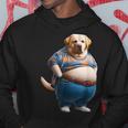 陽気なチャンキーラブラドールレトリバーtシャツ 太った犬愛好家向け パーカー 面白い贈り物