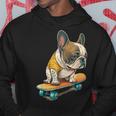 面白い フレンチブルドッグ スケートボード スケーター 犬 イングリッシュドッグ パーカー 面白い贈り物