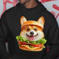 面白いtシャツ コーギー 犬 ハンバーガー メンズ 犬好き グッズ かわいい おもしろ 面白い 服 ネタ パーカー 面白い贈り物