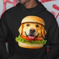 面白いtシャツ ゴールデンレトリバー 犬 ハンバーガー メンズ グッズ かわいい おもしろ 面白い 服 ネタ パーカー 面白い贈り物