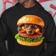 面白いtシャツ ダックスフンド 犬 ハンバーガー メンズ グッズ かわいい おもしろ 面白い 服 ネタ パーカー 面白い贈り物