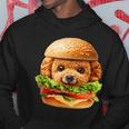 面白いtシャツ トイプードル 犬 ハンバーガー メンズ 犬好き グッズ かわいい おもしろ 面白い 服 ネタ パーカー 面白い贈り物