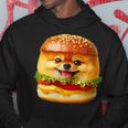 面白いtシャツ ポメラニアン 犬 ハンバーガー メンズ 犬好き グッズ かわいい おもしろ 面白い 服 ネタ パーカー 面白い贈り物
