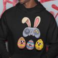 面白いイースタービデオゲームコントローラーと卵 パーカー 面白い贈り物
