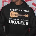 面白いウクレレ服ギターワードプレイ パーカー 面白い贈り物