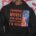 面白いカントリーミュージック&ビール音楽祭 アコースティックギター パーカー 面白い贈り物