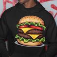 面白いチーズバーガーハンバーガーデザイン キッズ 男女兼用 パーカー 面白い贈り物
