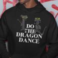 面白いドラゴンダンス ダンシングドラゴンミーム パーカー 面白い贈り物