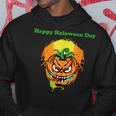 面白いパンプキン&ムーン ハッピーハロウィンデー パーカー 面白い贈り物
