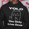 面白い猫 Tピースギフト Yolo 猫愛好家に パーカー 面白い贈り物