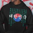 韓国国旗 ハングルアルファベット付き パーカー 面白い贈り物