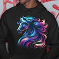 馬愛好家のための鮮やかな馬のファンタジー パーカー 面白い贈り物