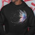 魔法の蝶 神秘的な蝶 銀河 星 パーカー 面白い贈り物