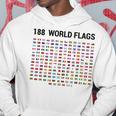 188 世界の国旗 世界の国旗 世界地図 パーカー 面白い贈り物