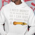 1941 年に戻るにはお金が必要 アンチ ジョー バイデン On Back 長袖tシャツ パーカー 面白い贈り物