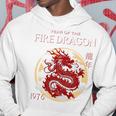 1976年 龍の年 誕生日 1976年 チャイニーズファイアードラゴン 長袖tシャツ パーカー 面白い贈り物