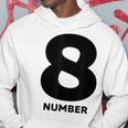 8 数字 パーカー 面白い贈り物